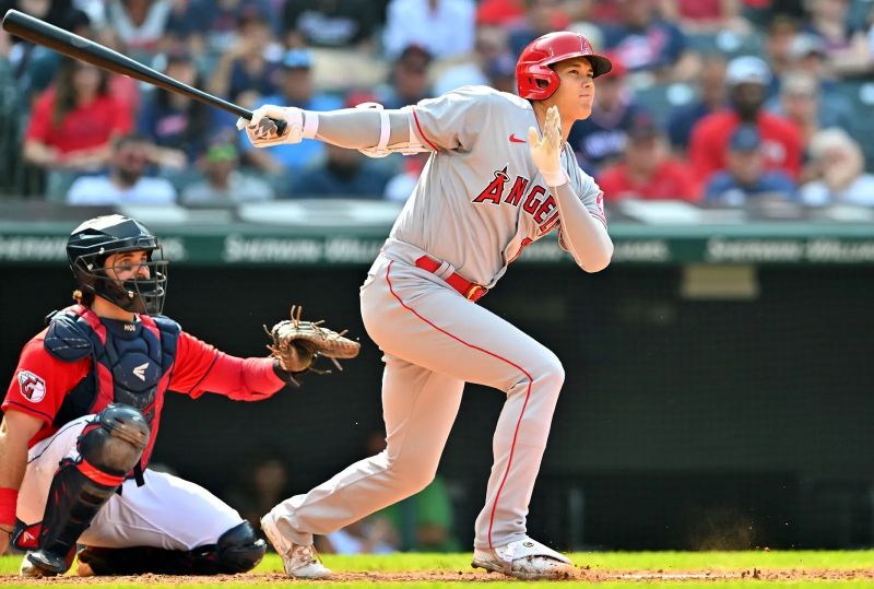 Ohtani Shotei có thành tích ấn tượng trong màu áo Los Angeles Angels. Ohtani Shotei có thành tích ấn tượng trong màu áo Los Angeles Angels.